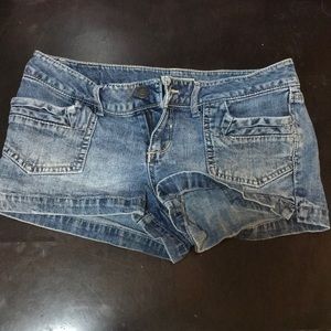 Size 9 denim short shorts